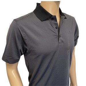 Under Armour Mens Polo Shirt SMALL Golf Shirt - Striped with Short Sleeves